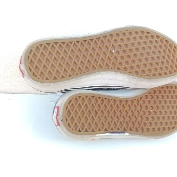 Vans Men's Size 7 Black White Skater Board Shoes - Picture 8 of 9